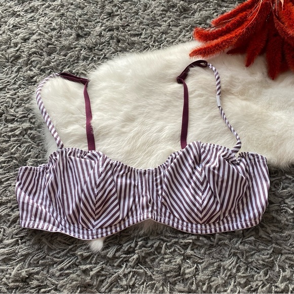 NWT PINK COTTON UNLINED BALCONETTE BRA - Picture 2 of 6